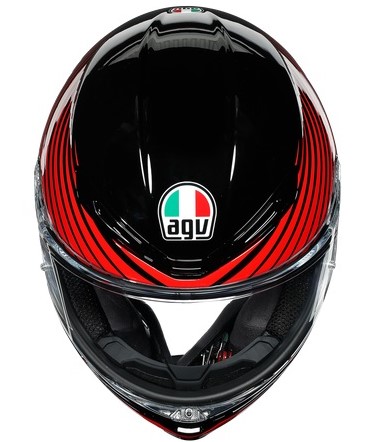 Agv Hjälm K6 Rush Röd/Svart bild 7