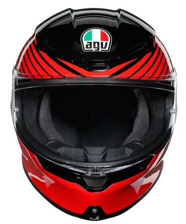 Agv Hjälm K6 Rush Röd/Svart bild 8