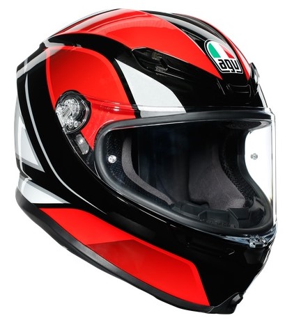 Agv Hjälm K6 Hyphen Svart/Röd/Vit