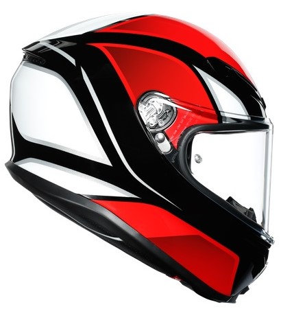 Agv Hjälm K6 Hyphen Svart/Röd/Vit bild 4