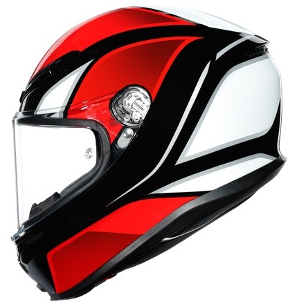 Agv Hjälm K6 Hyphen Svart/Röd/Vit bild 2