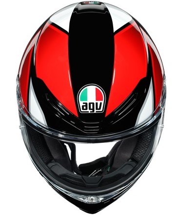 Agv Hjälm K6 Hyphen Svart/Röd/Vit bild 6