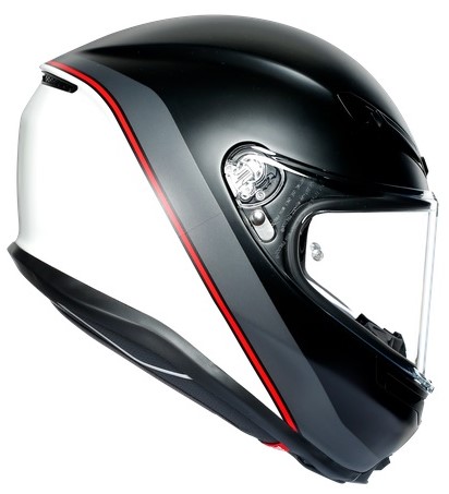 Agv Hjälm K6 Minimal Mattsvart/Vit bild 4