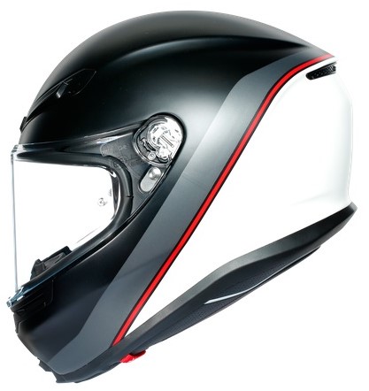 Agv Hjälm K6 Minimal Mattsvart/Vit bild 2