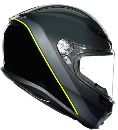Agv Hjälm K6 Minimal Antrasit/Svart/Fluogul bild 4