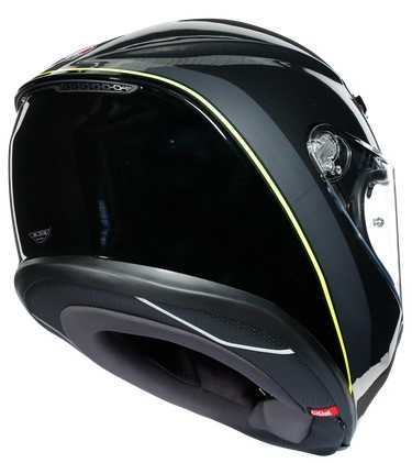 Agv Hjälm K6 Minimal Antrasit/Svart/Fluogul bild 3