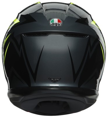 AGV Hjälm K6 Flash Grå/Svart/Lime bild 3