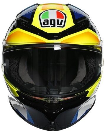 AGV Hjälm K6 Joan Svart/Gul/Blå bild 4