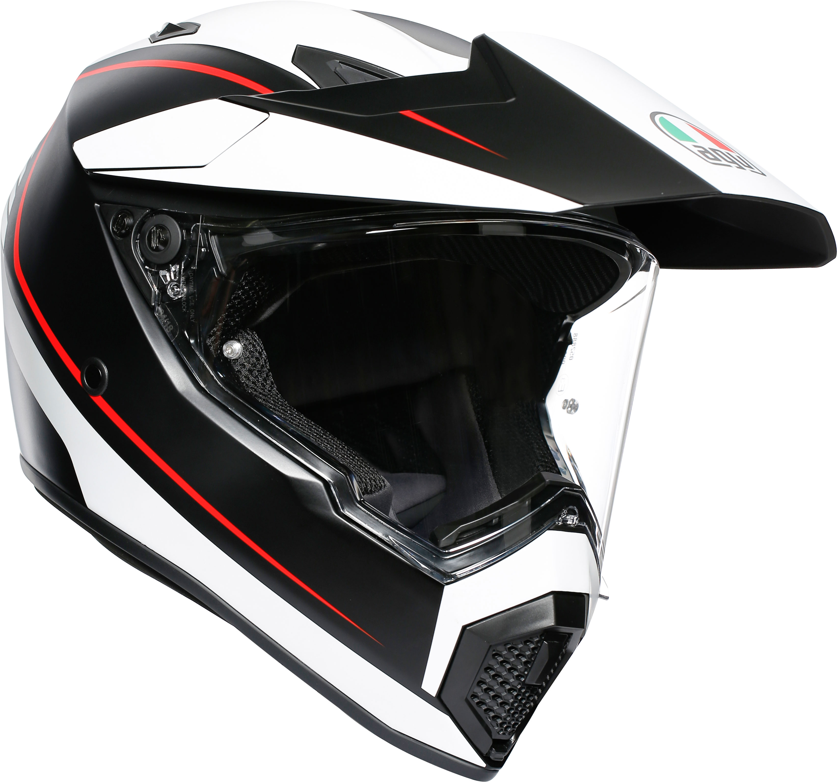 AGV Hybridhjälm AX9 Pacific Road Mattsvart/Vit
