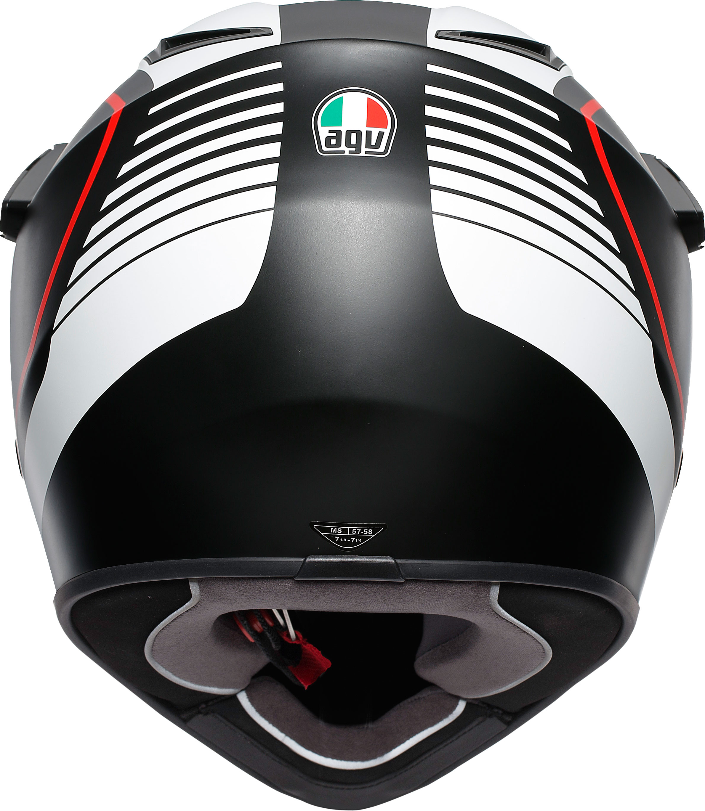 AGV Hybridhjälm AX9 Pacific Road Mattsvart/Vit bild 3