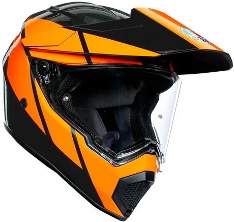 AGV Hybridhjälm AX9 Trial Svart/Orange