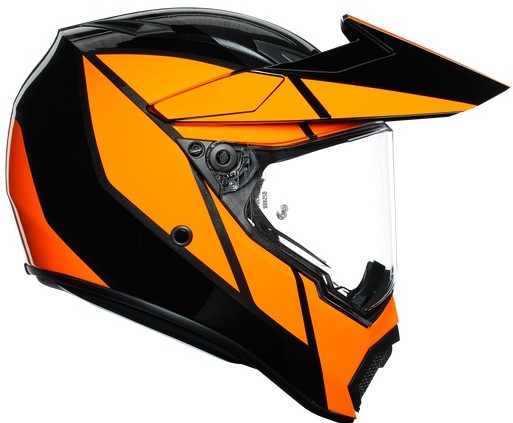 AGV Hybridhjälm AX9 Trial Svart/Orange bild 4
