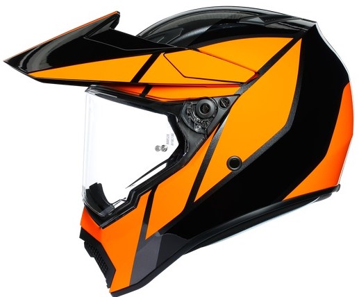AGV Hybridhjälm AX9 Trial Svart/Orange bild 2