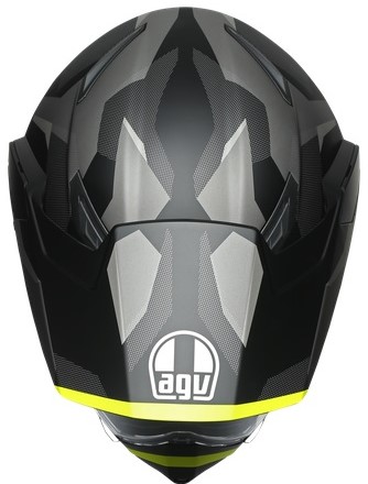 AGV Hybridhjälm AX9 Siberia Mattsvart/Fluogul bild 4