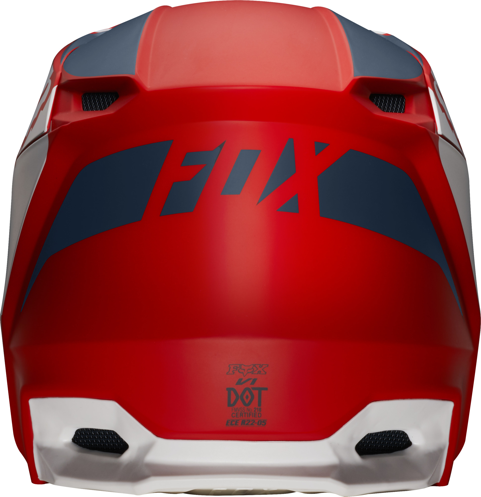 Fox Crosshjälm V1 Przm Marinblå/Röd bild 2