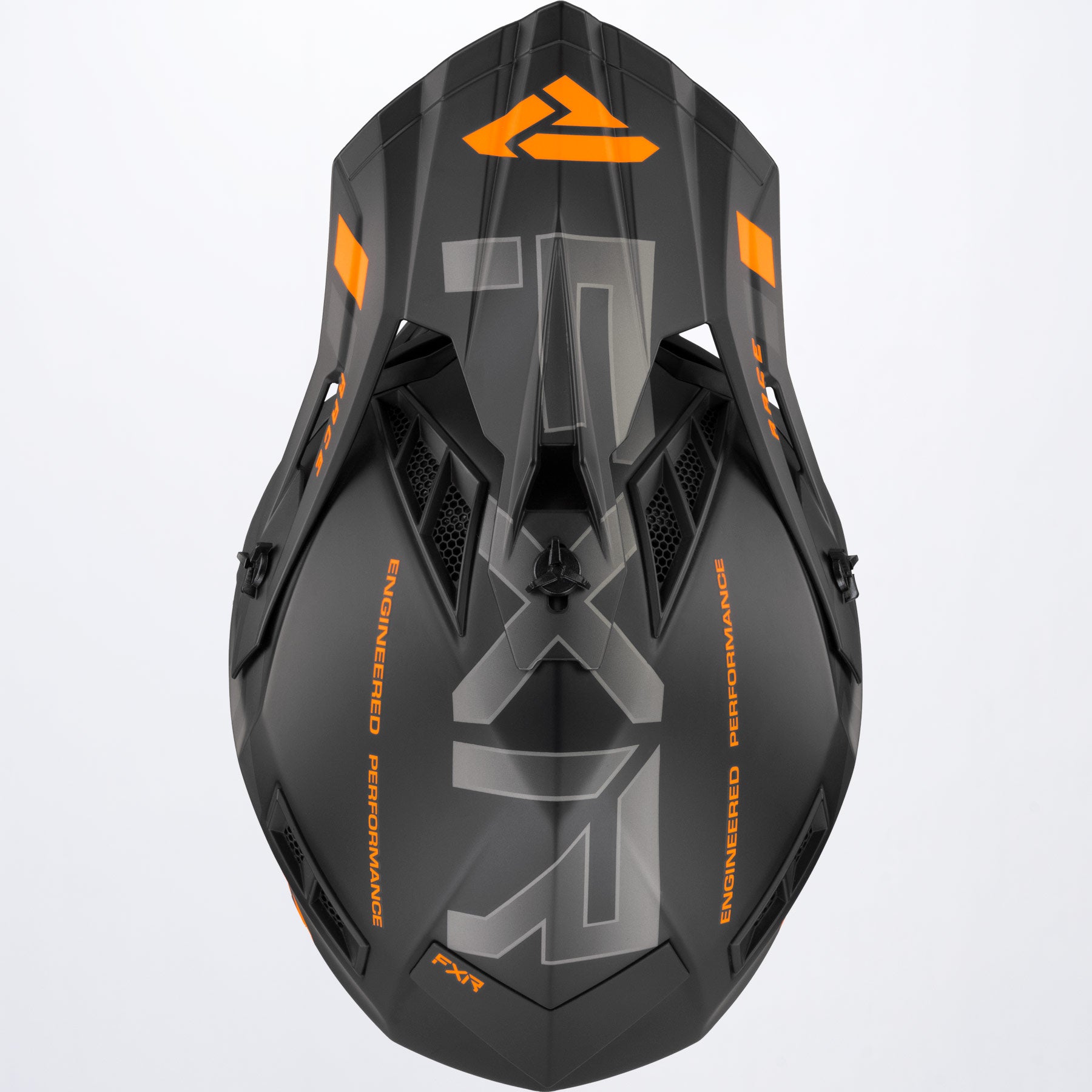 FXR Crosshjälm Helium Race Div Mattsvart/Orange v1 bild 3