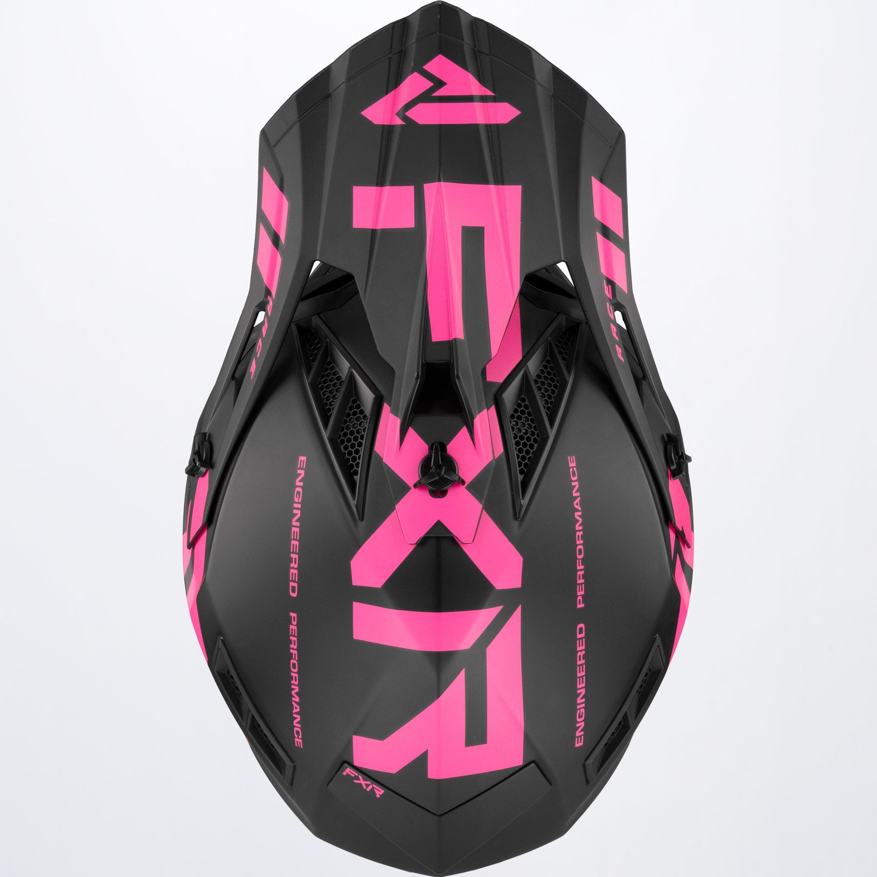 FXR Crosshjälm Helium Race Div Mattsvart/Rosa bild 5