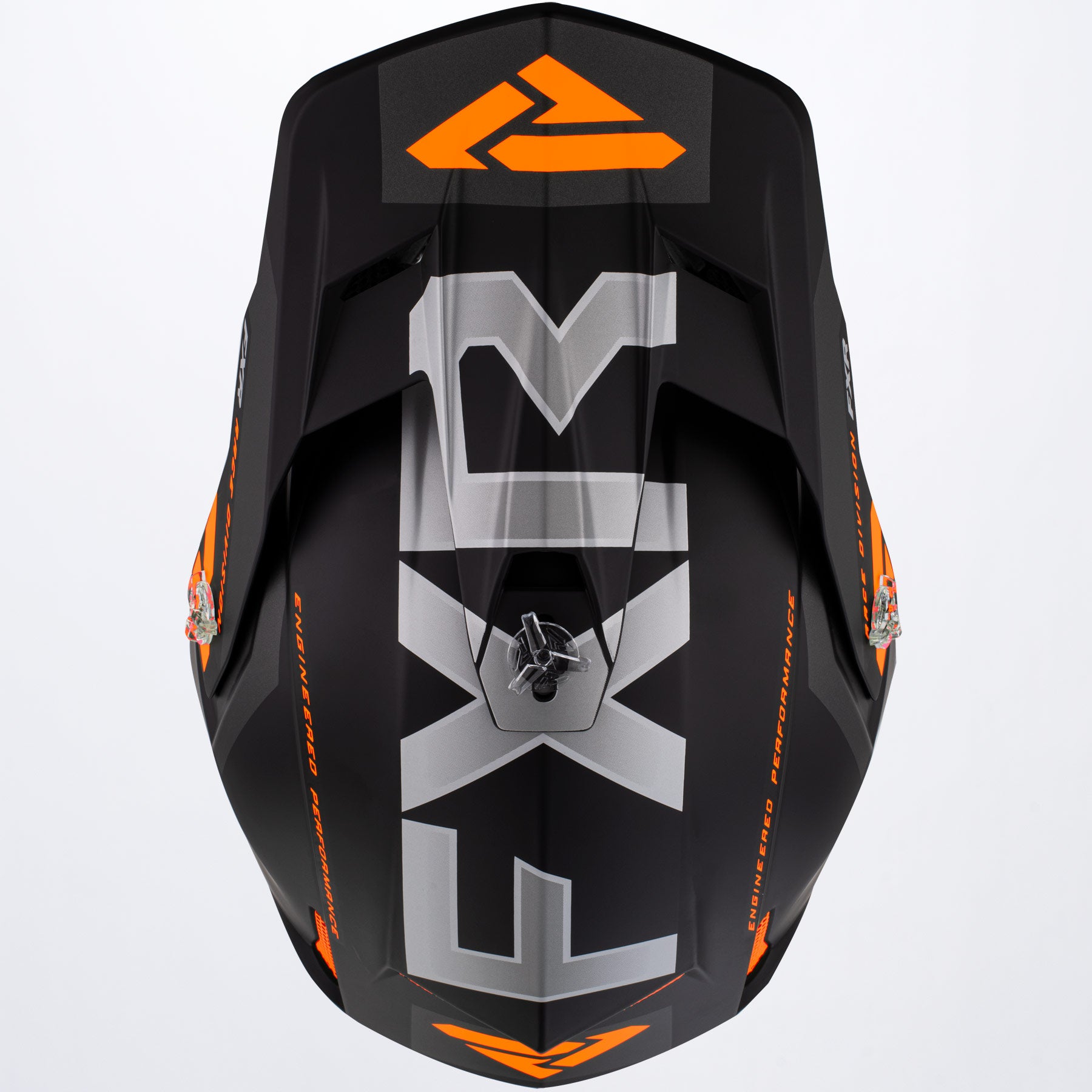 FXR Crosshjälm Clutch Evo Mattsvart/Orange bild 4