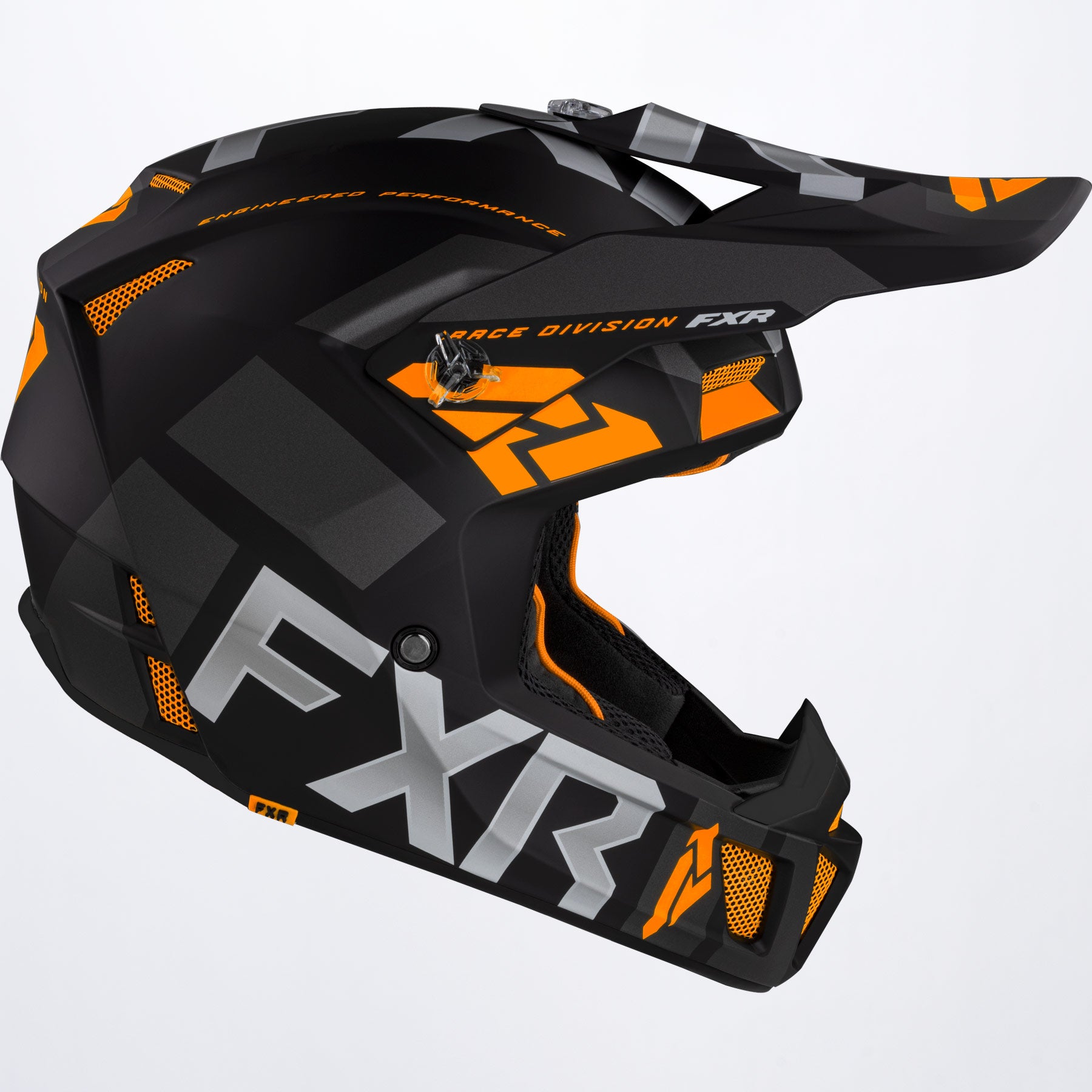 FXR Crosshjälm Clutch Evo Mattsvart/Orange bild 2