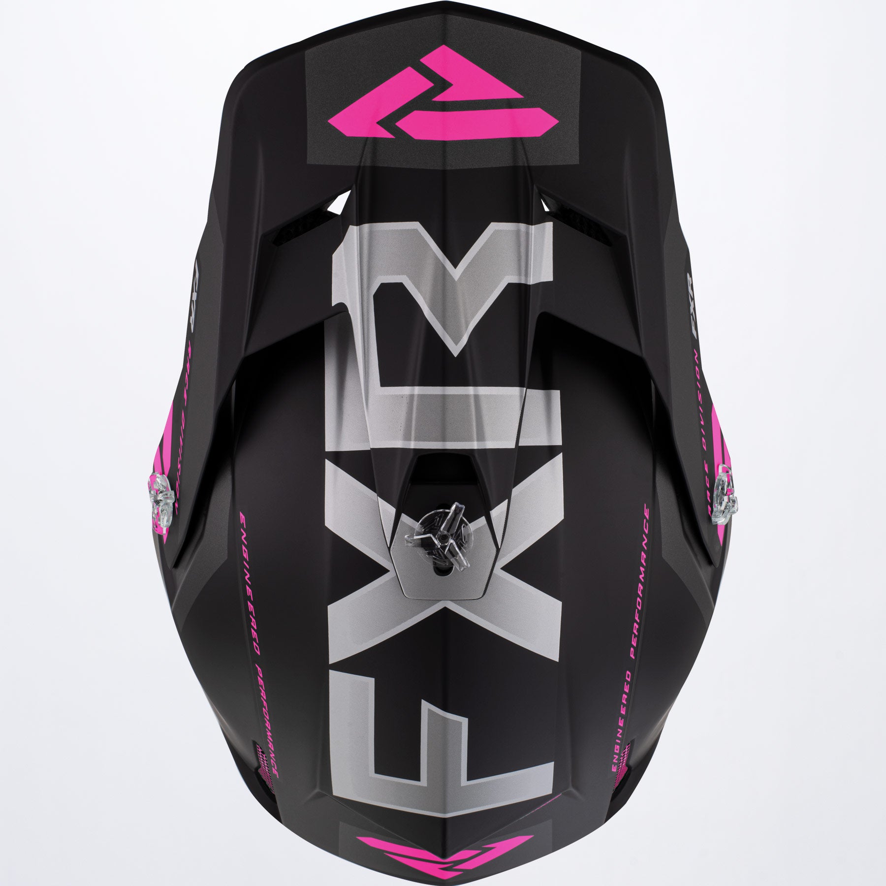 FXR Crosshjälm Clutch Evo Mattsvart/Rosa bild 4