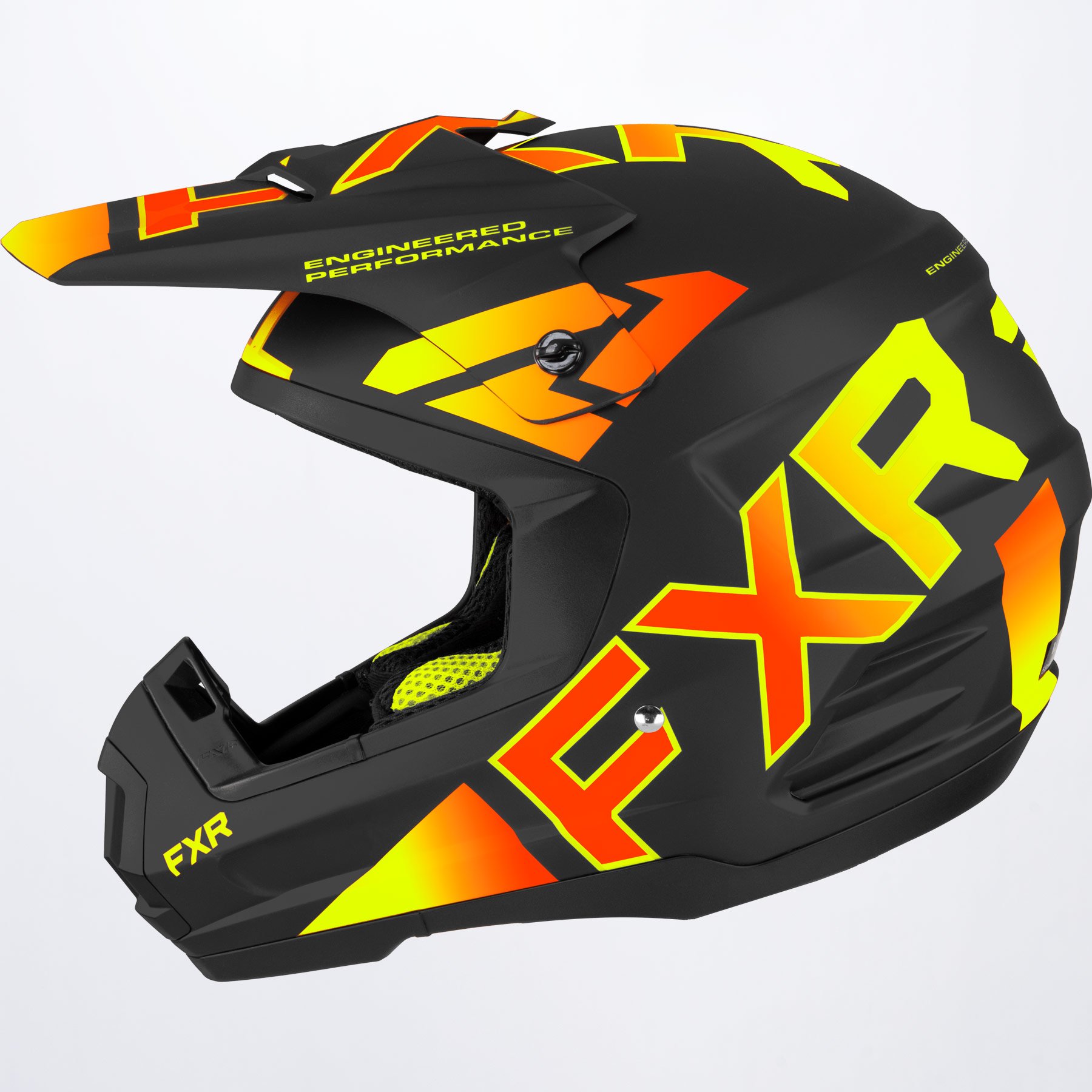 FXR Skoterhjälm Torque Team Mattsvart/Flerfärgad bild 3