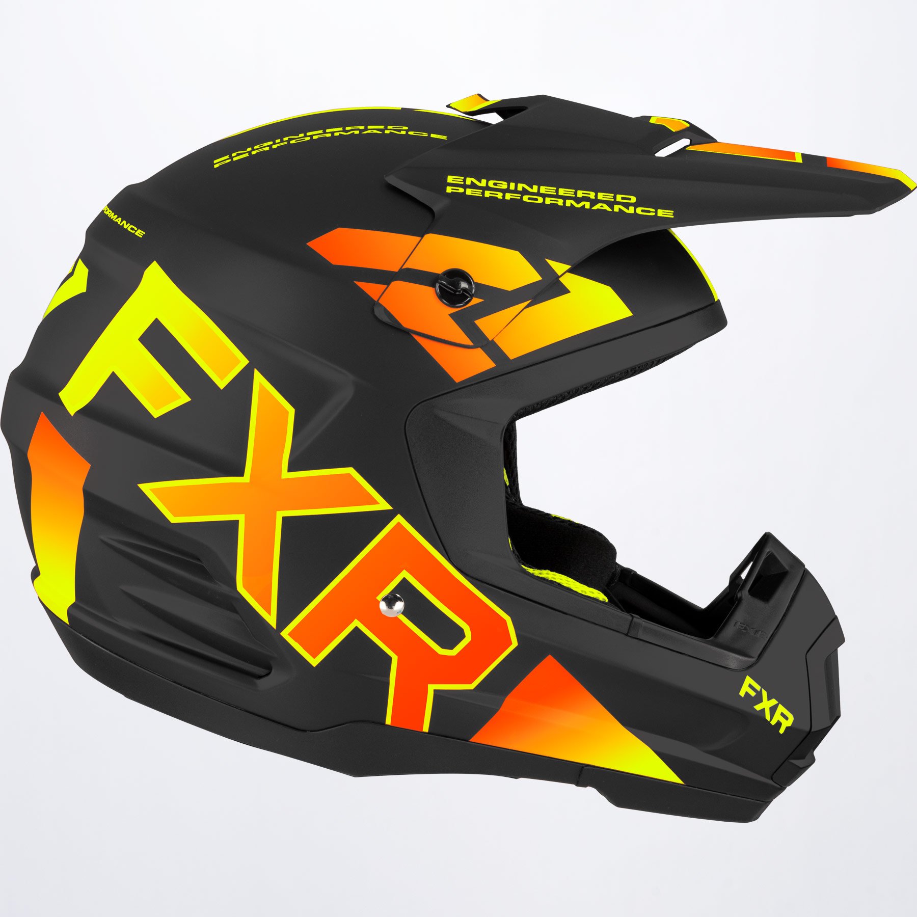 FXR Skoterhjälm Torque Team Mattsvart/Flerfärgad bild 2