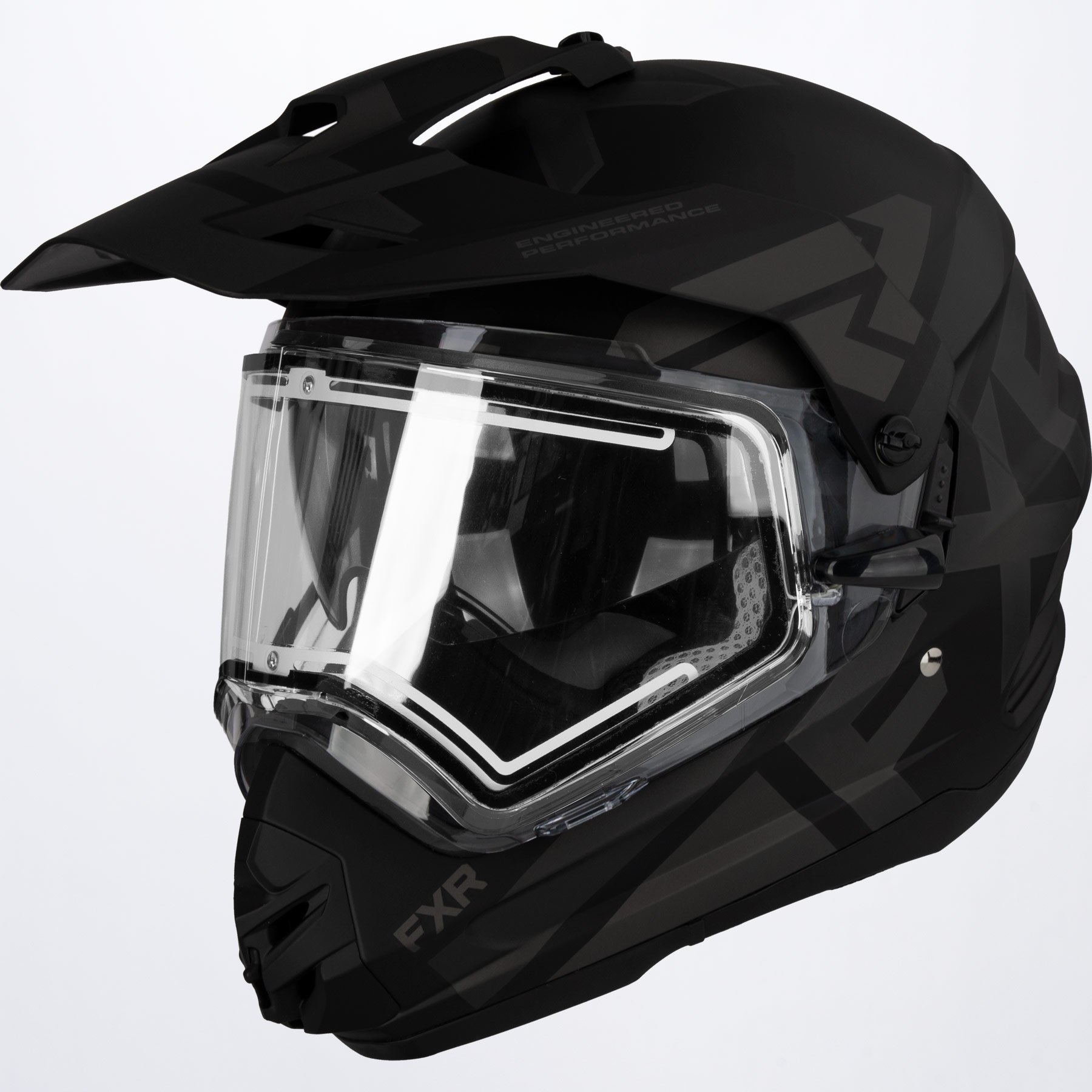 FXR Skoterhjälm Torque X Team Mattsvart/Grå