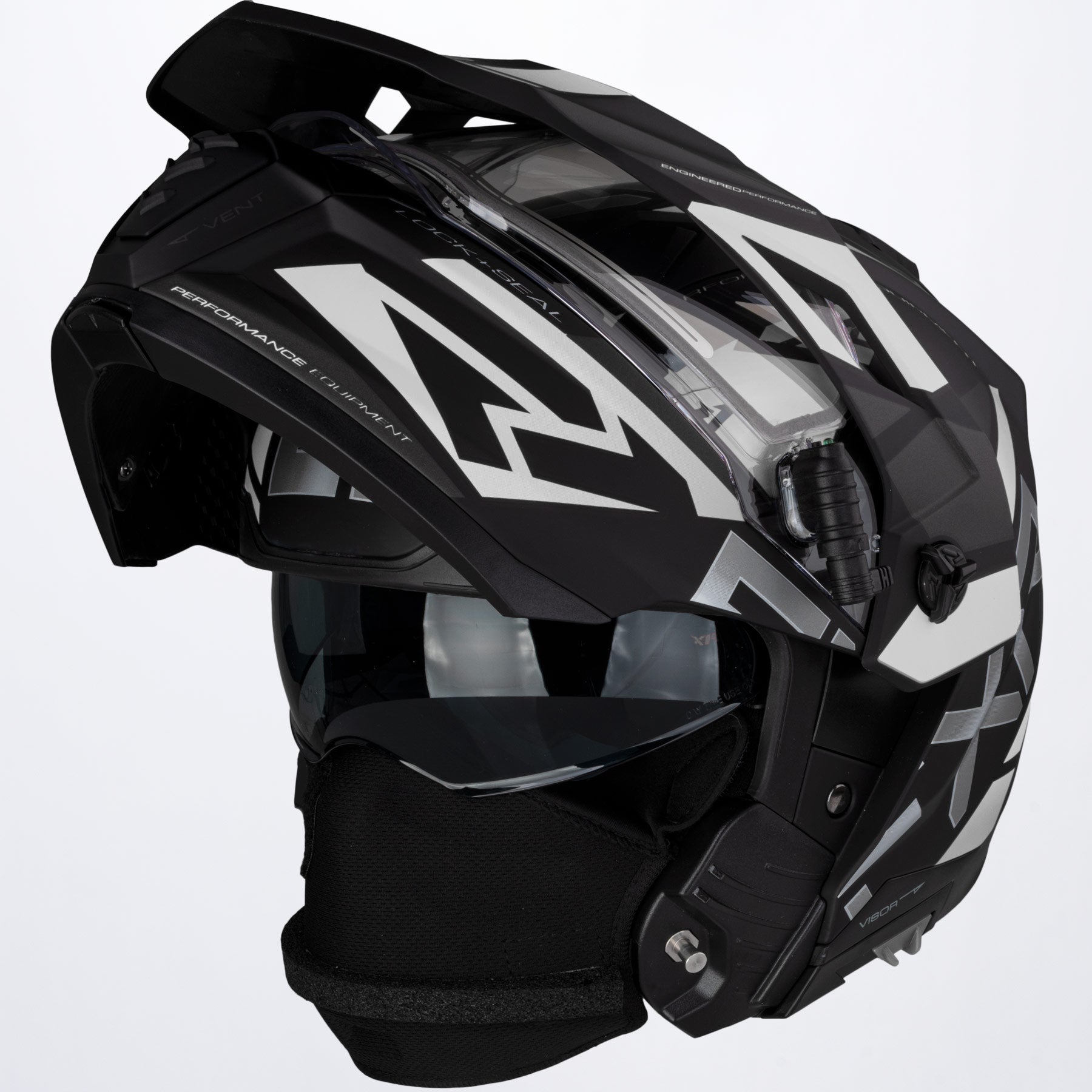 FXR Skoterhjälm Maverick X Svart/Vit bild 2