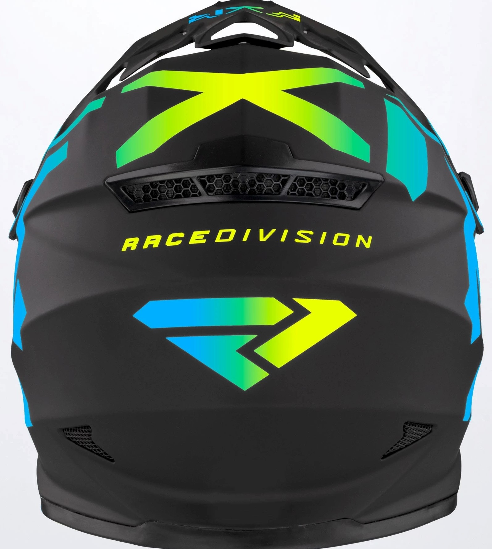 FXR Crosshjälm Legion Mattsvart/Blå/Fluo (Junior) bild 5