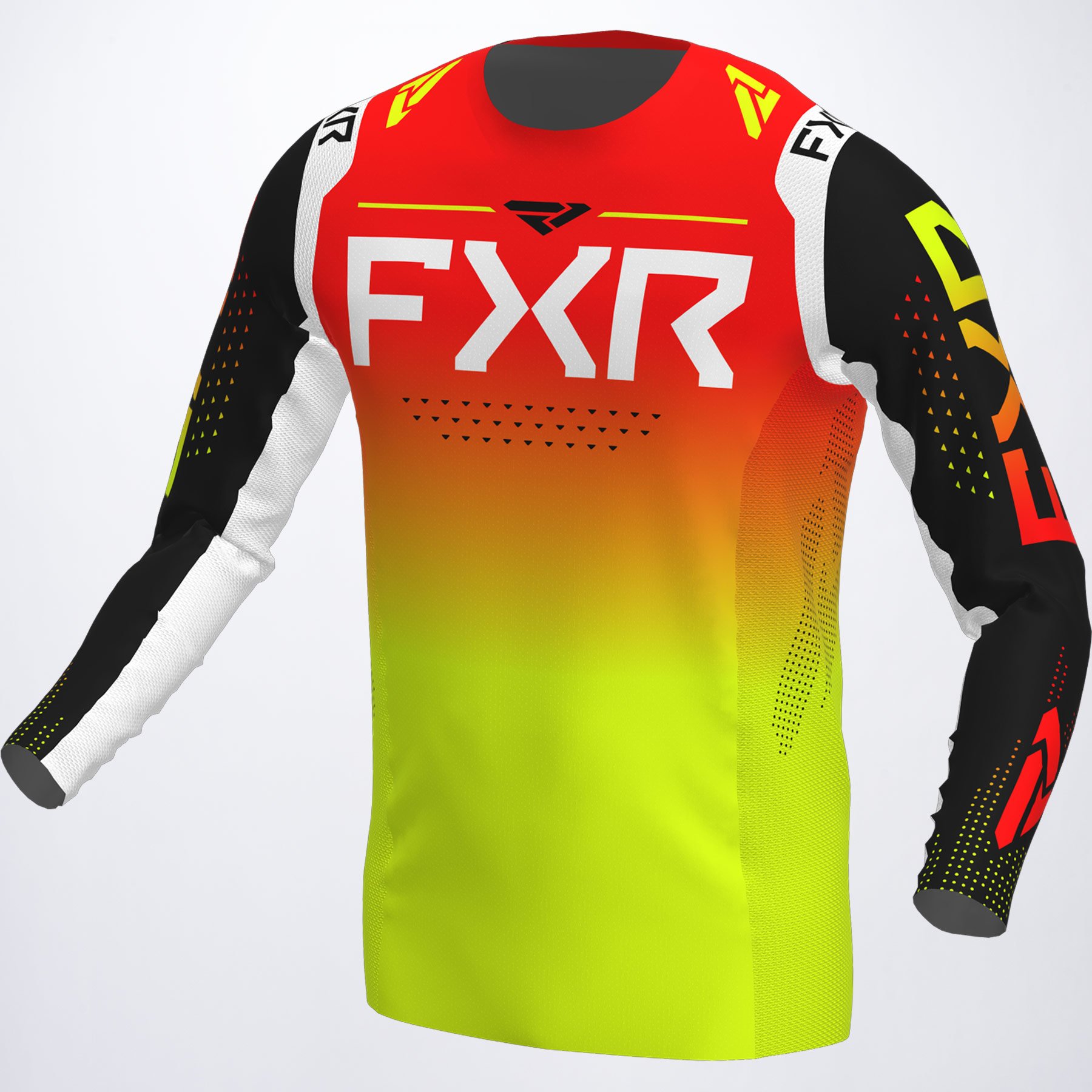 FXR Crosströja Helium Röd/Gul/Svart