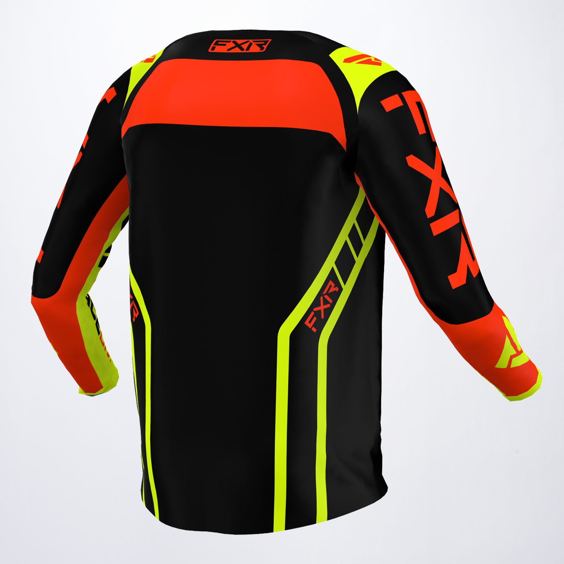 FXR Crosströja Clutch Pro Svart/Röd/Fluogul (Junior) bild 2