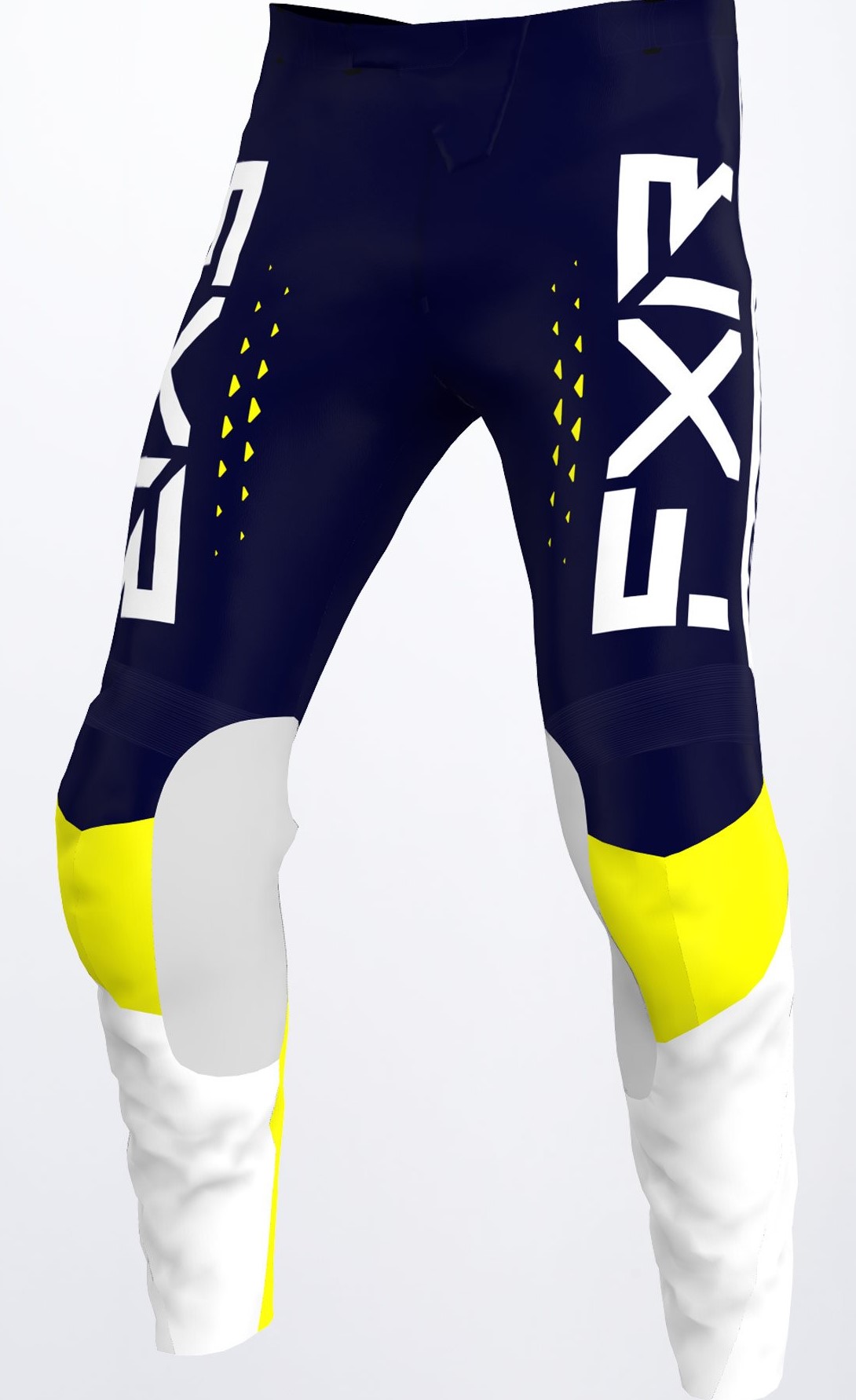 FXR Crossbyxa Clutch Pro Blå/Gul/Vit (Junior)