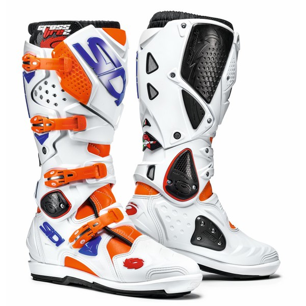 Sidi Crosstövel Crossfire 2 SRS Fluo Orange/Vit/Blå