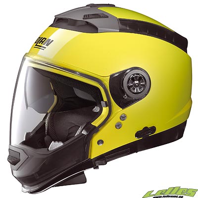 Nolan Hjälm Jet N44 Classic N-Com Fluogul