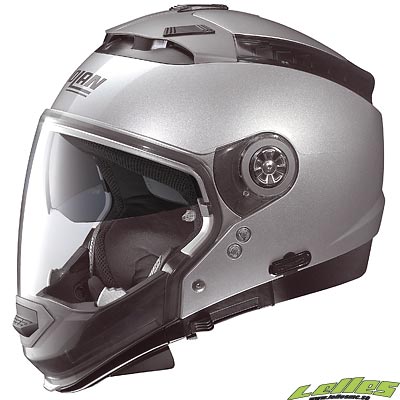 Nolan Hjälm Jet N44 Classic N-Com Silver
