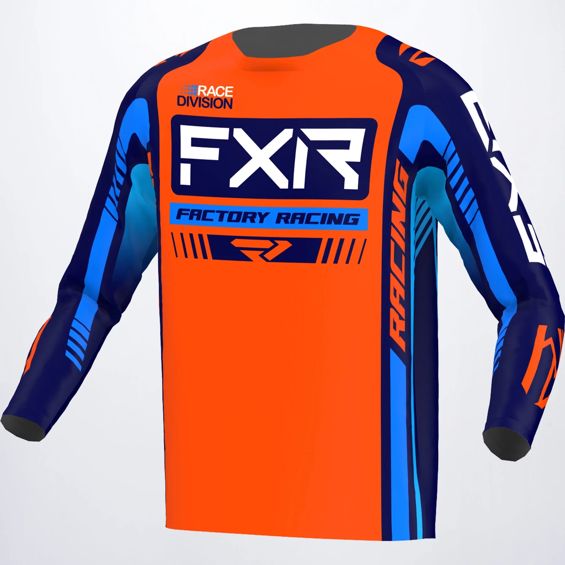 FXR Crosströja Clutch Pro Orange/Marinblå (Junior)