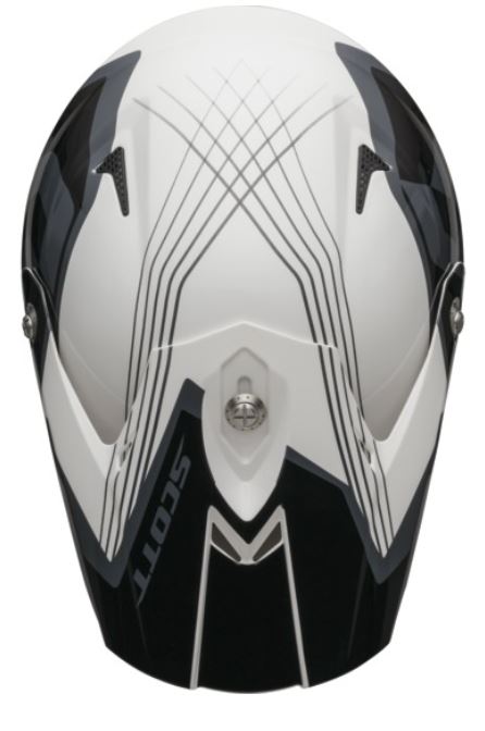 Scott Crosshjälm 350 Pro Slipstream Svart/Vit  bild 2