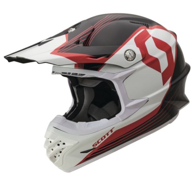 Scott Crosshjälm 350 Pro Slipstream Svart/Röd