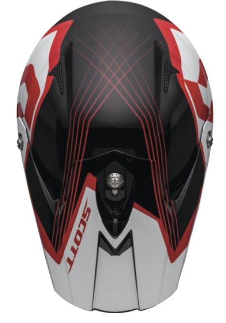 Scott Crosshjälm 350 Pro Slipstream Svart/Röd bild 3