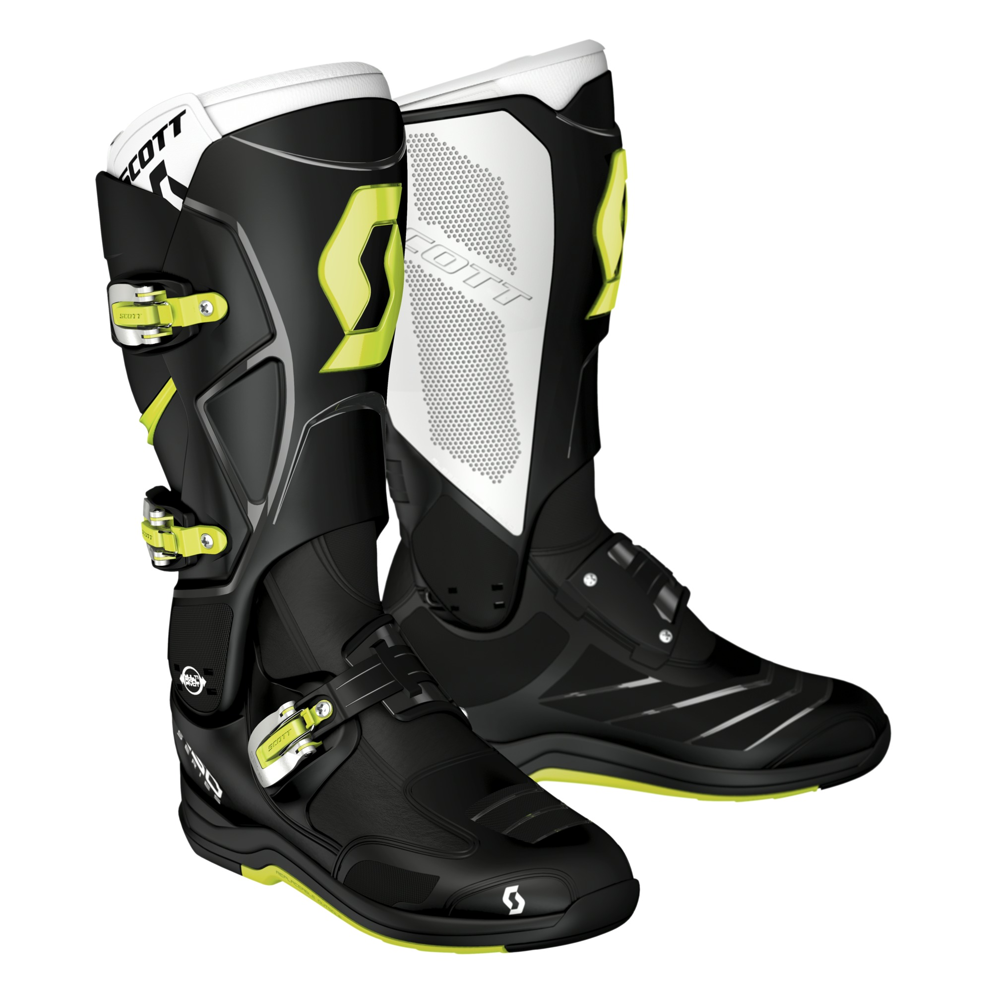 Scott Crosstövel MX 550 Svart/Grön bild 7