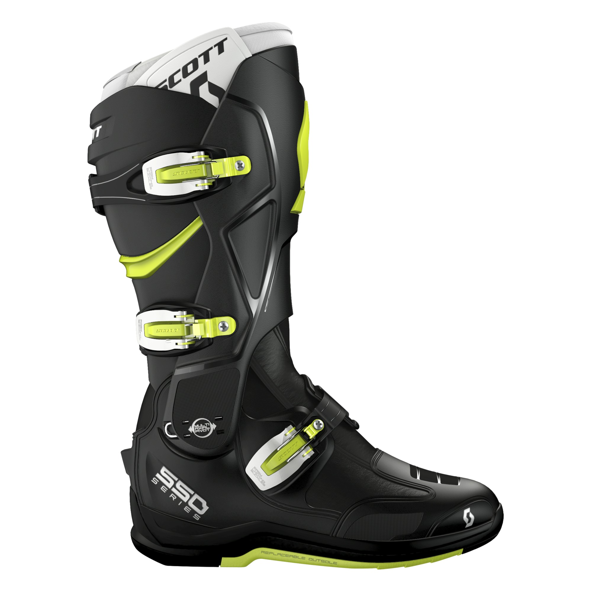 Scott Crosstövel MX 550 Svart/Grön bild 6