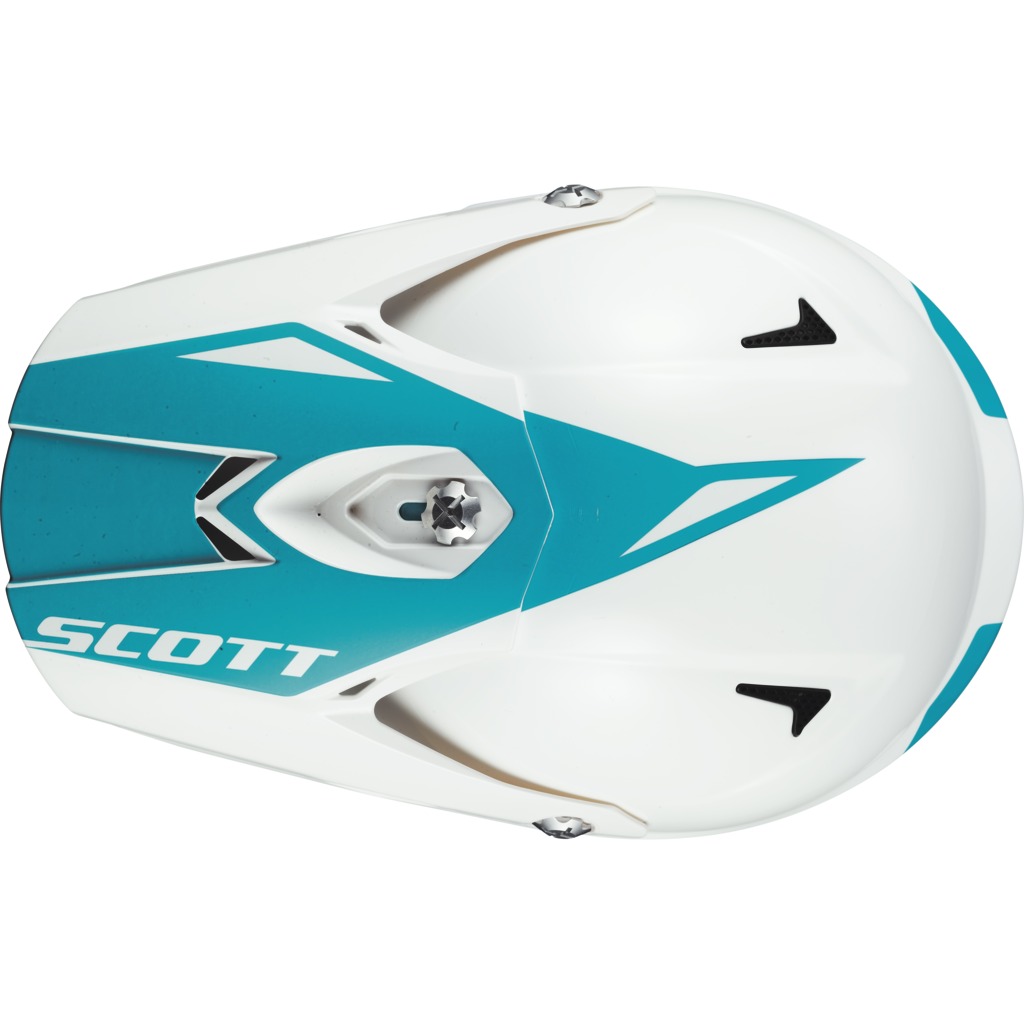 Scott Crosshjälm 350 Pro Race Vit/Blå bild 2
