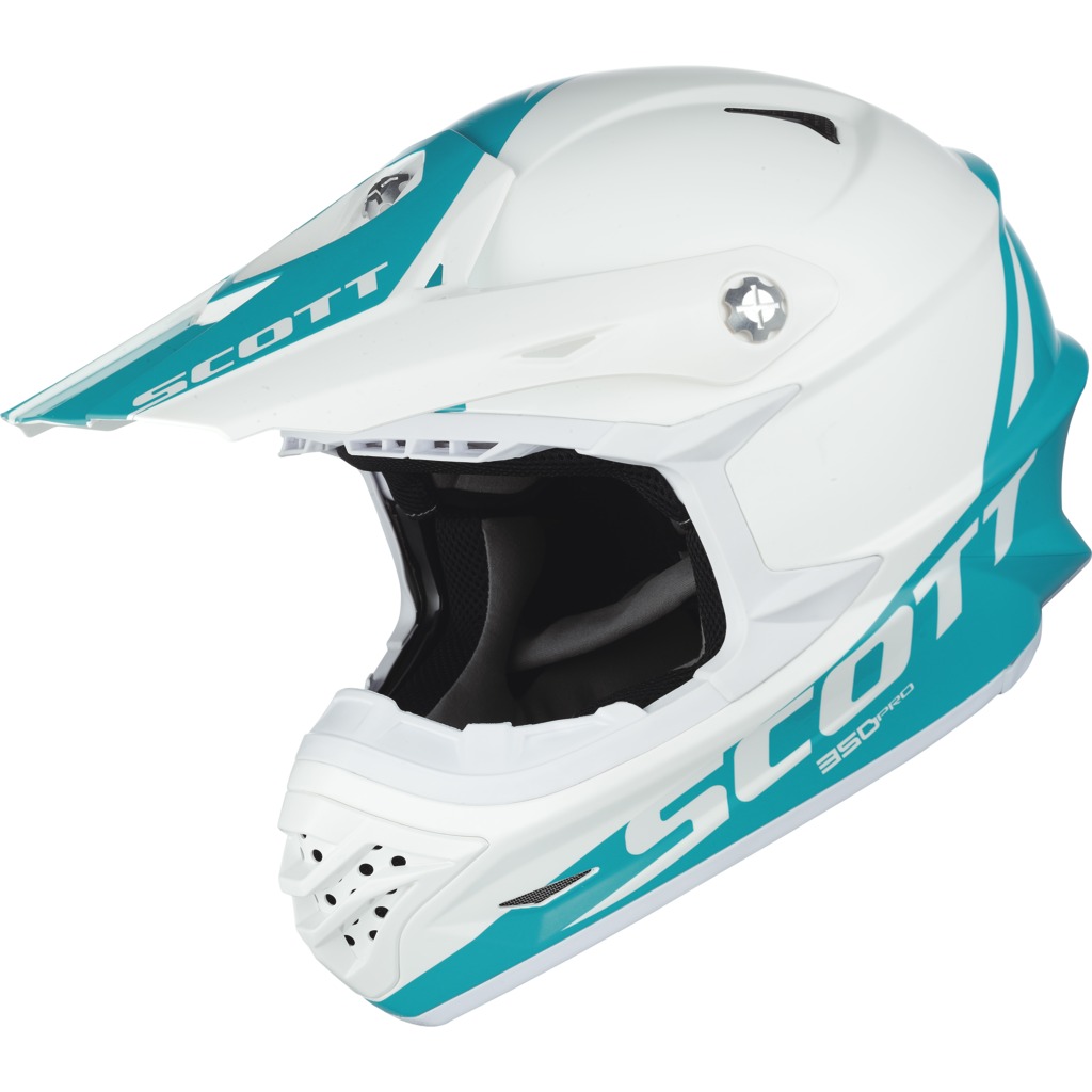 Scott Crosshjälm 350 Pro Race Vit/Blå