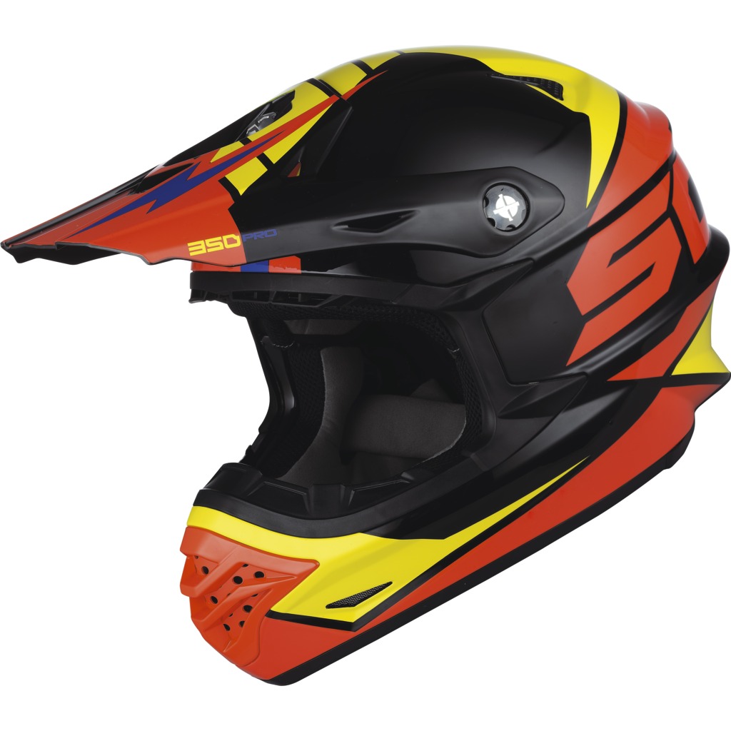 Scott Crosshjälm 350 Pro Podium Svart/Orange