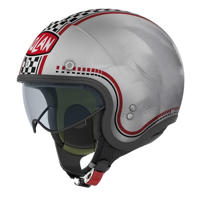 Nolan Hjälm Jet N21 Lario Borstad stållook
