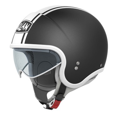 Nolan Hjälm Jet N21 Caribe Mattsvart/Vit