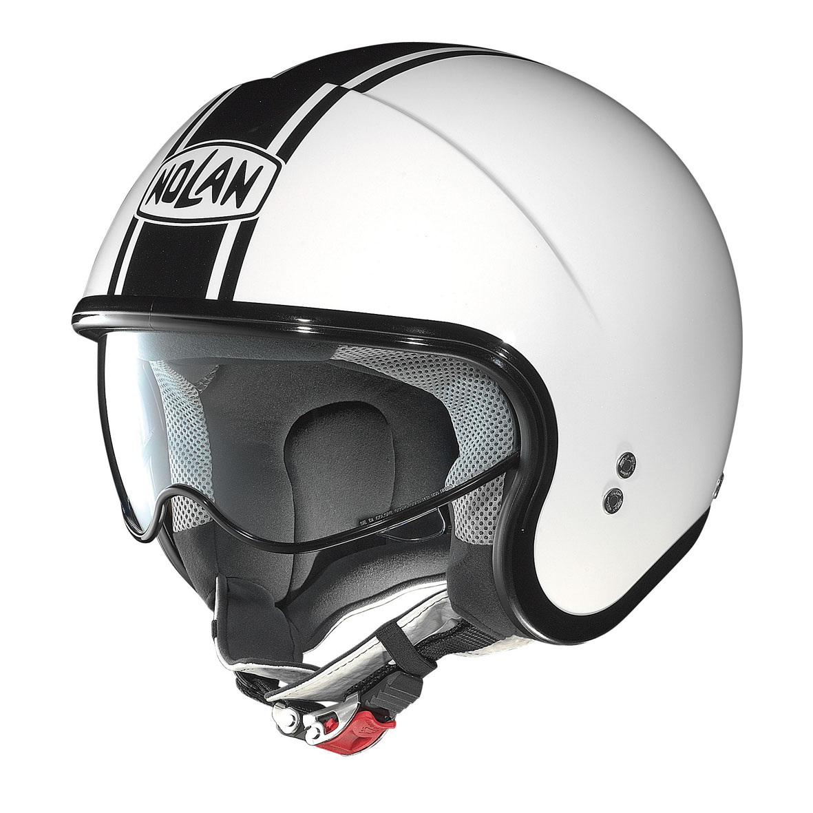 Nolan Hjälm Jet N21 Caribe Vit/Svart