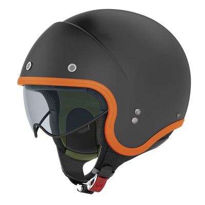 Nolan Hjälm Jet N21 Durango Mattsvart/Orange