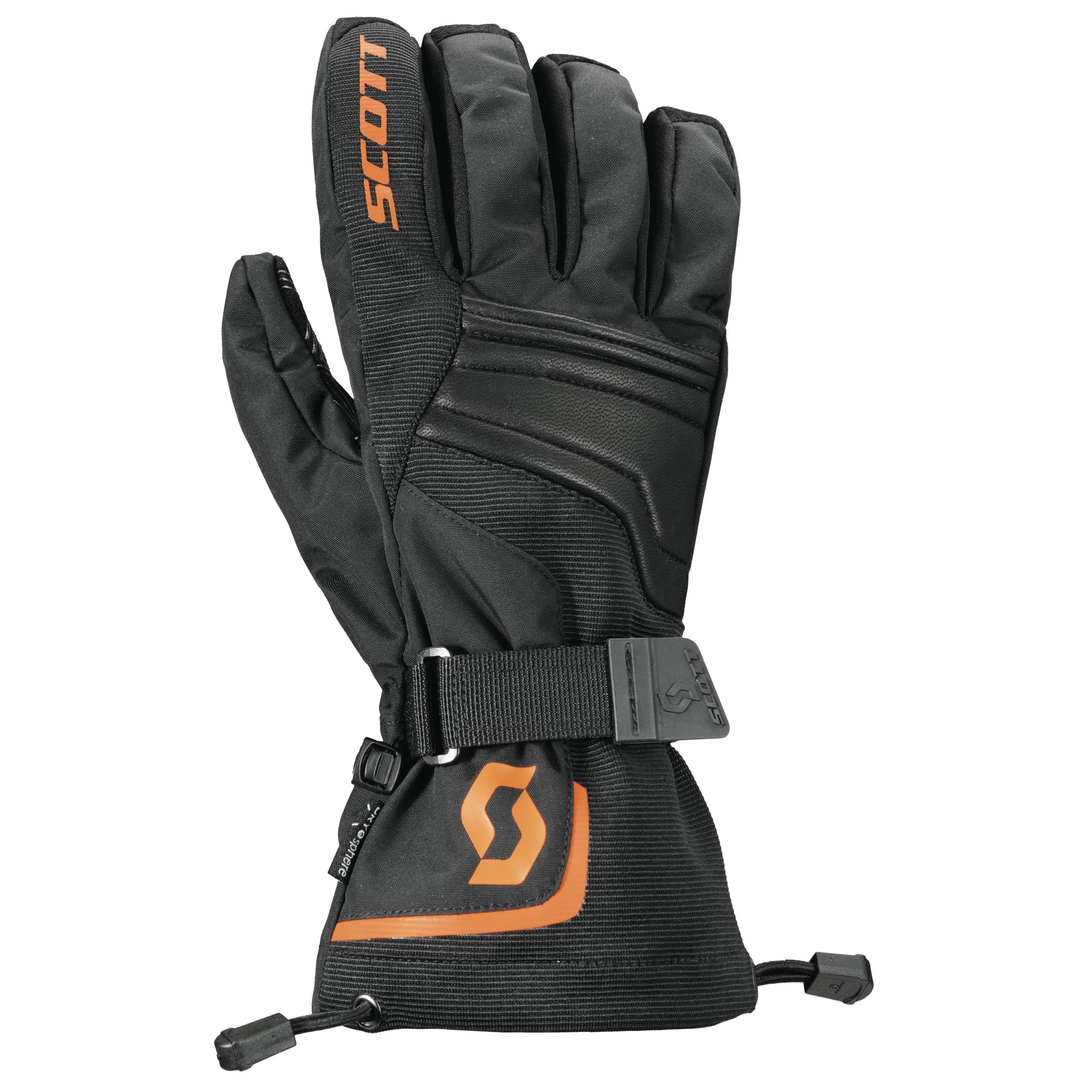 Scott Skoterhandskar Vinter Short Cubrick II Svart/Orange