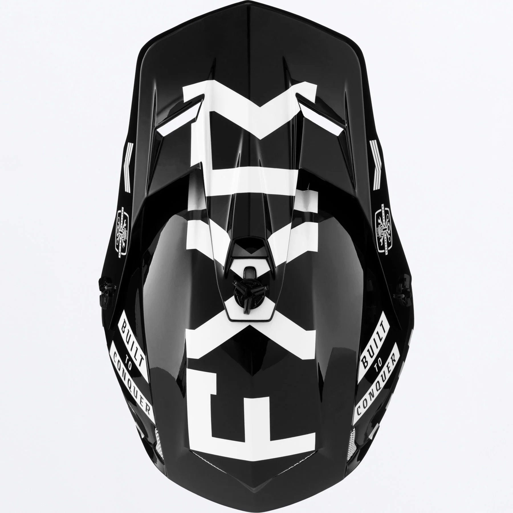 FXR Crosshjälm Clutch Gladiator Svart/Vit bild 3